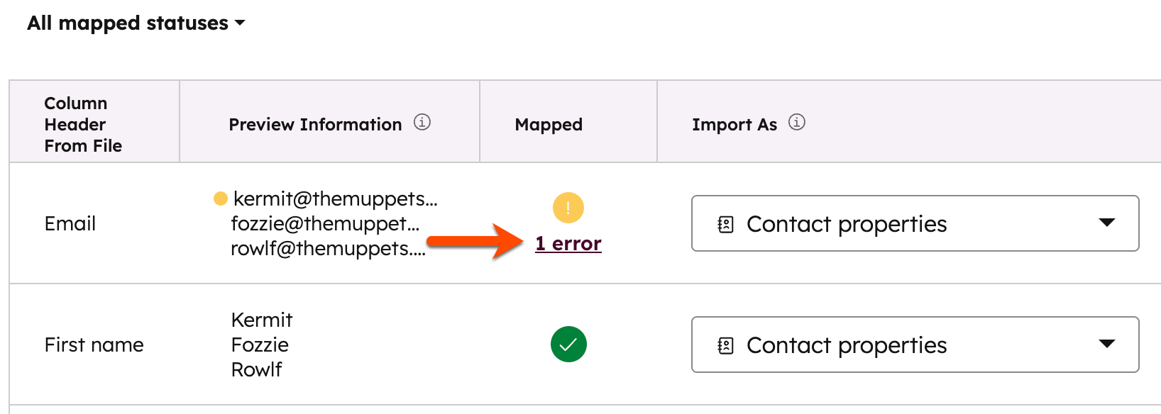 Review and troubleshoot record import errors