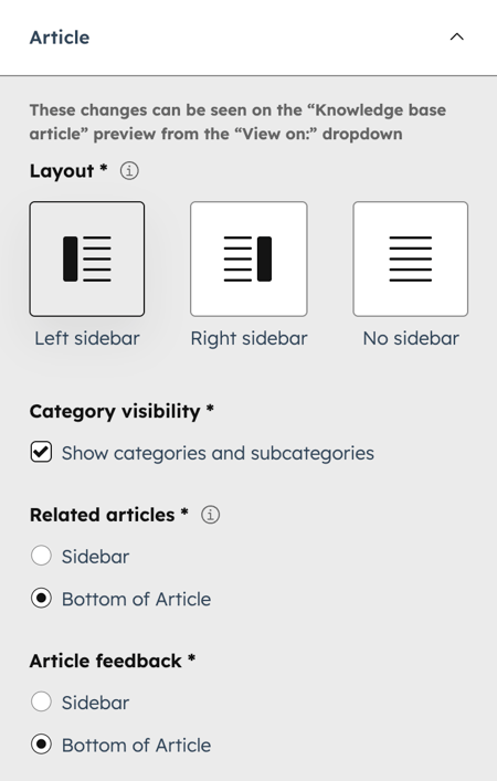 Customize a knowledge base theme