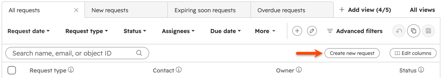 Manage data privacy requests