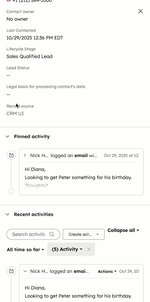 GIF displays the record preview and editing activity in the panel.