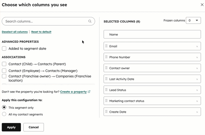 customize-segment-columns-as-a-user