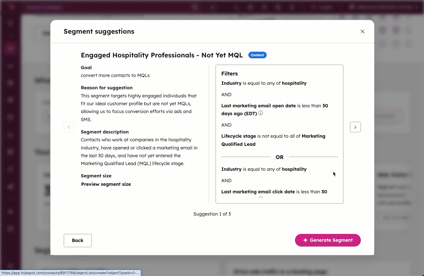 segment-suggestion