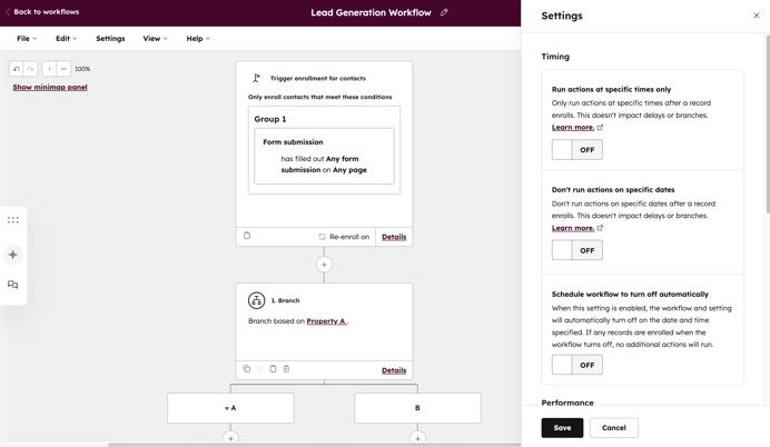 workflows-settings