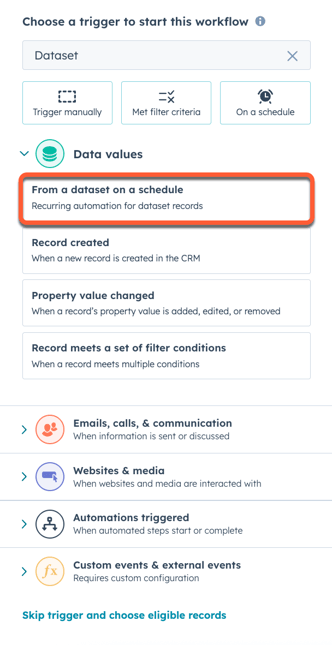 workflow-dataset-trigger-search
