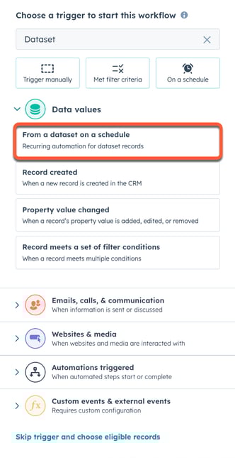workflow-dataset-trigger-search