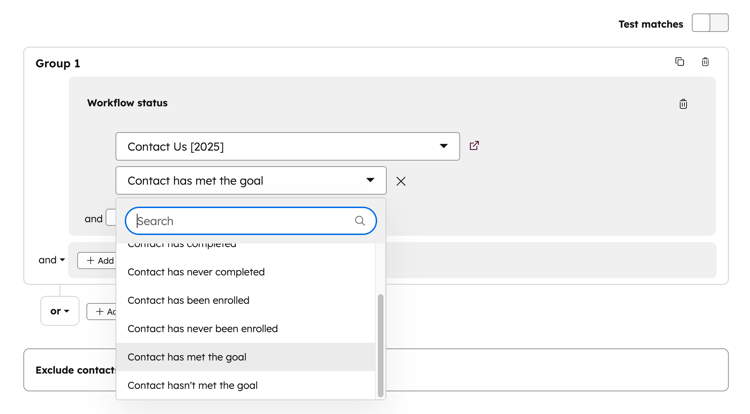 workflow-goals-filter