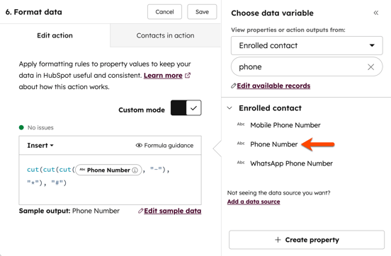workflows-format-data-phone