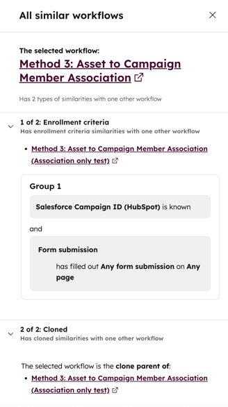 workflows-health-report-similar-workflow-details