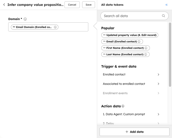 workflows-infer-company-value-proposition-data