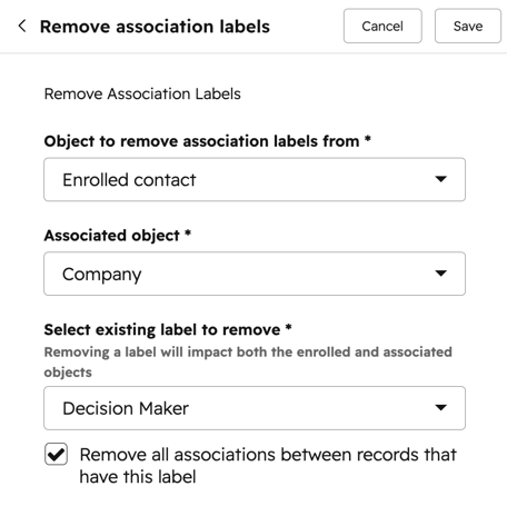 workflows-remove-associations