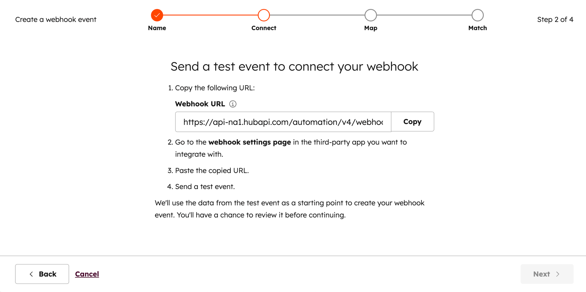 Set 'When a webhook is received' workflow triggers