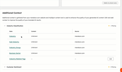 GIF showing if you hover over an industry and click edit, you can edit the value.