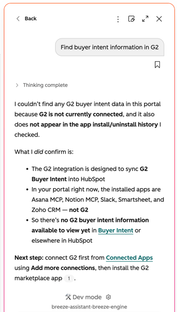 connected-apps-breeze-assistant-mcp-connector-not-connected