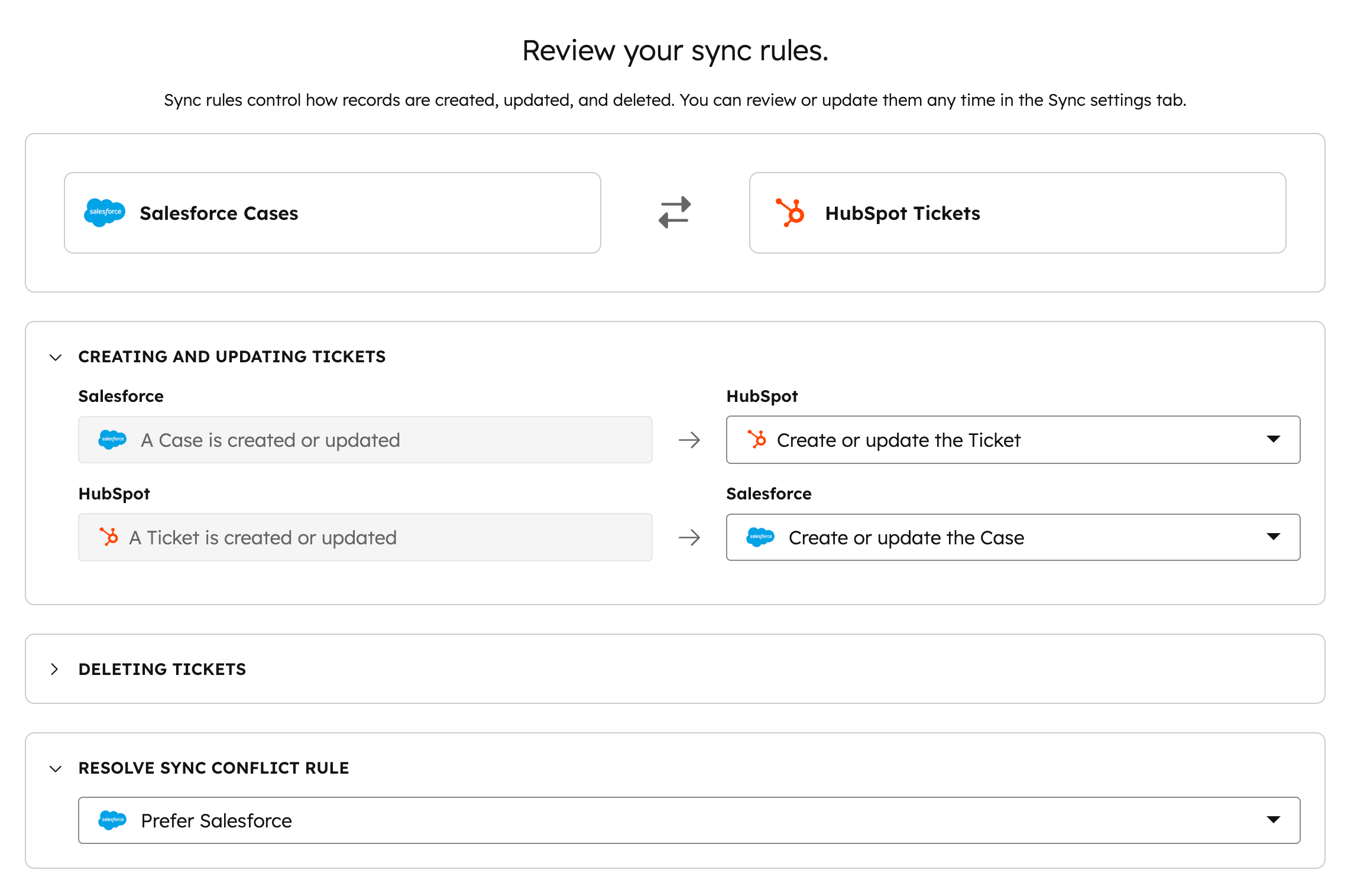 connected-apps-salesforce-ticket-sync-rules