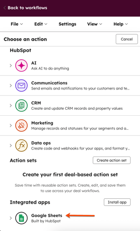 dashboards-select-google-sheets