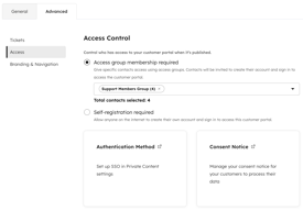 website-and-landing-pages-customer-portal-access