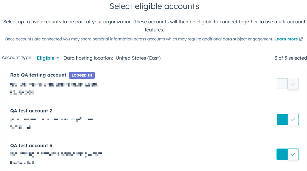 Set up multi-account management (BETA)