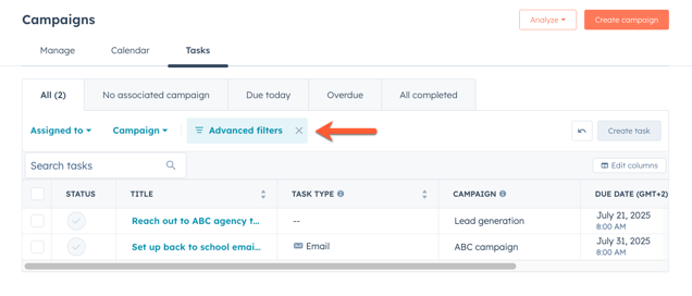 campaign-task-filters