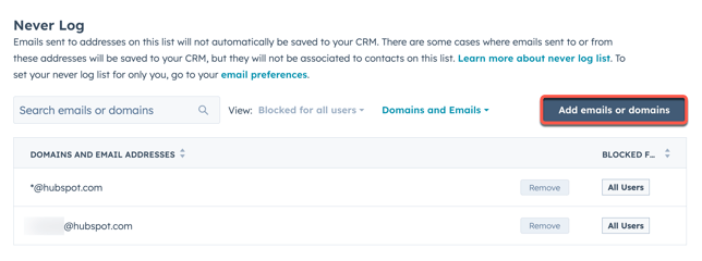 email-never-log-all-users