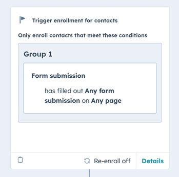 enrollment trigger box