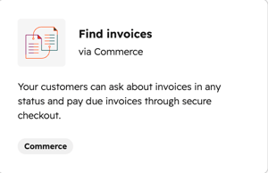 Customer agent actions menu for managing invoices in HubSpot