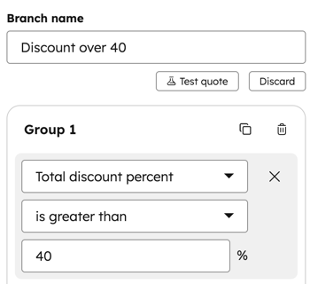 Workflow für die Angebotsgenehmigung mit Verzweigung 2 Filterbedingungen basierend auf Angebotseigenschaften