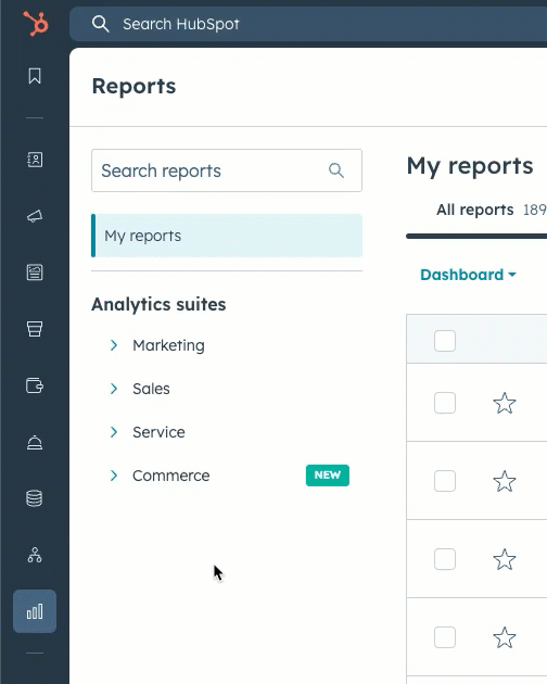 A user navigates to the "Forecast category" report by clicking the arrow next to "Sales" and then the arrow next to "Forecast & revenue."