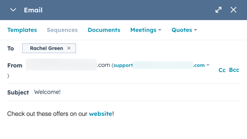 hubspot-tracked-email