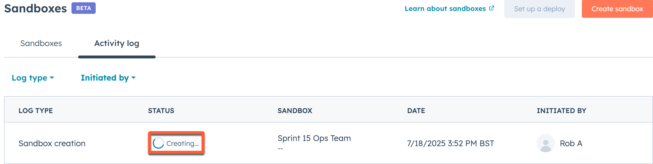 sandboxes-status-creating