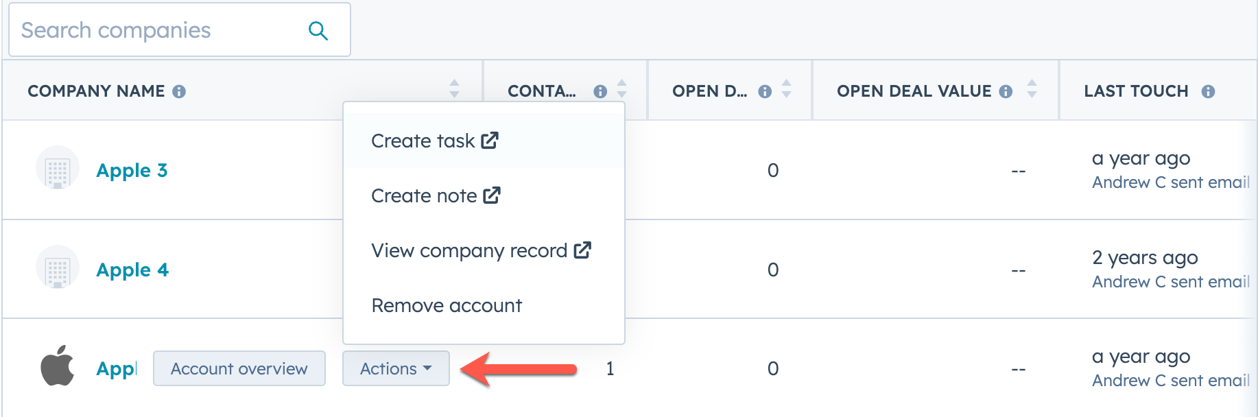 target-accounts-actions