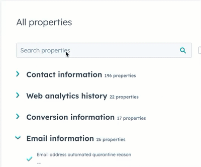 GIF image displaying a search for "contact owner" property. the user clicks the dropdown menu and selects a different user.