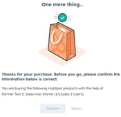 screenshot showing the One more thing page