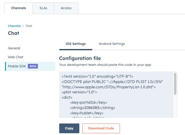 mobile-sdk-configuration-file-in-settings