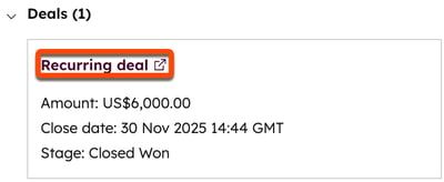 Detalhes de um item de linha exibidos no painel direito, mostrando suas negociações e ordens associadas.