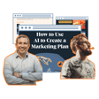 Two men are featured prominently in front of a graphic titled 