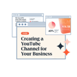 Multiple web page mockups displaying a guide titled 