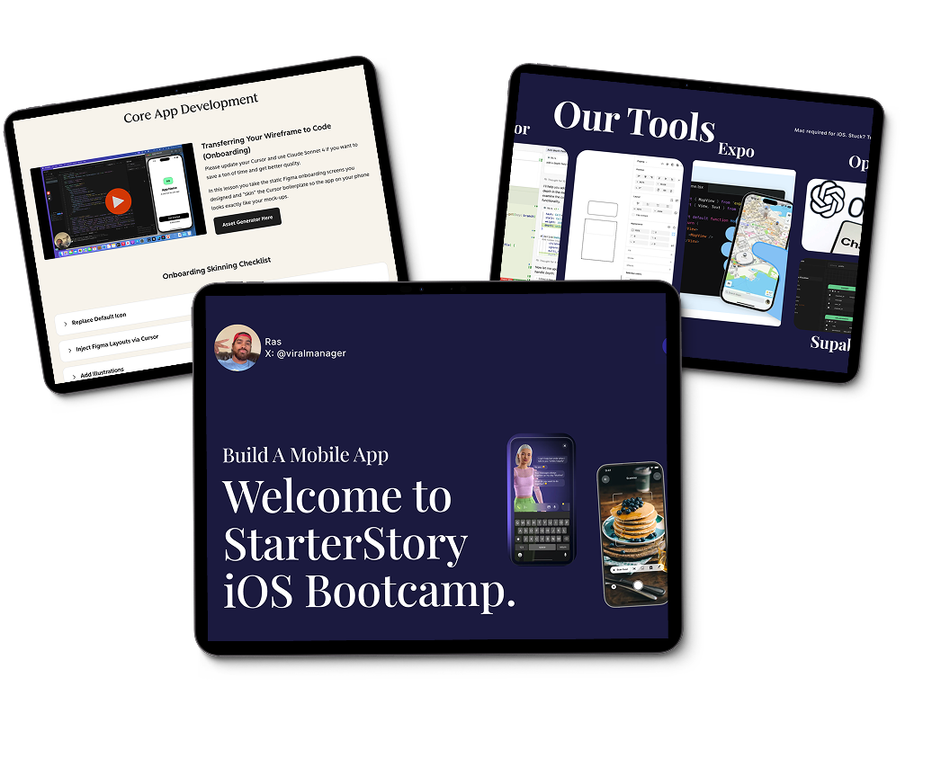 Starter Story | Ship Your First iOS App in 7 Days