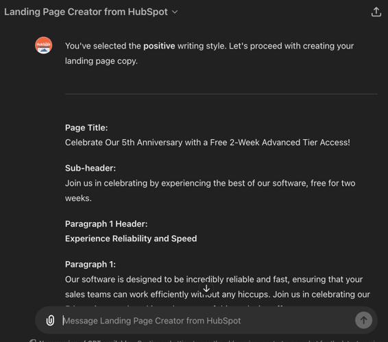 GPT para criação de landing pages - Revisão