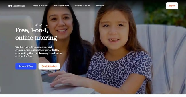 Learn to be tutoring business website examples