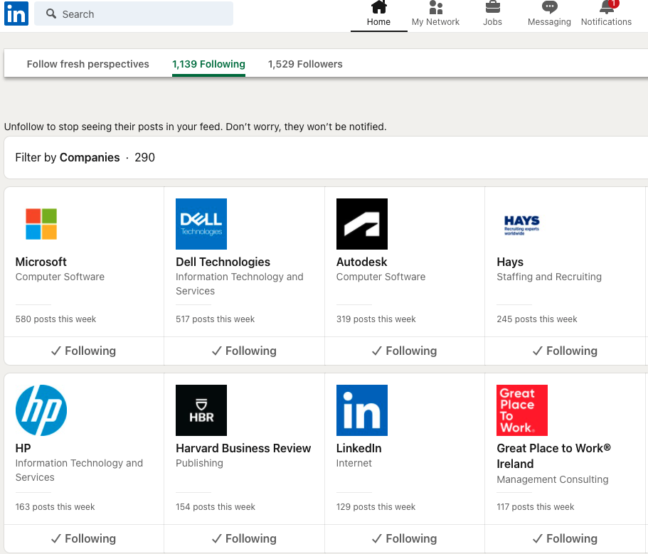 LinkedIn - Siga empresas