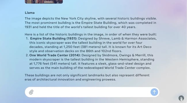 Llama, AI visual intelligence by Llama