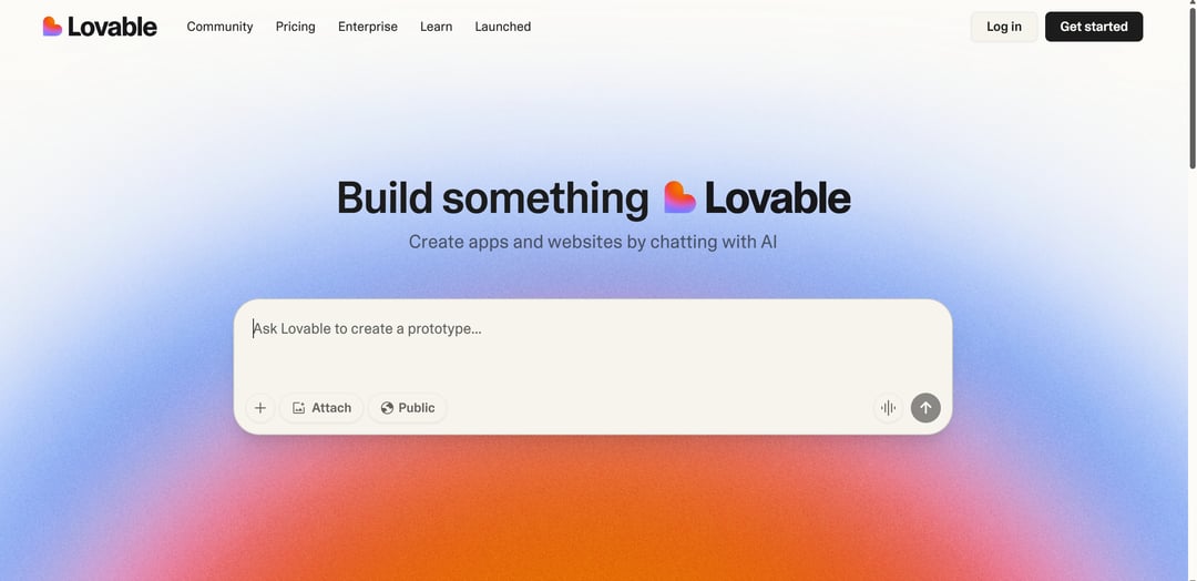 Lovable Landing Page
