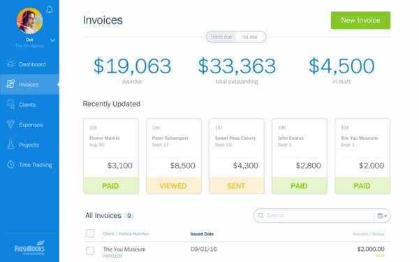Managing Invoices in FreshBooks