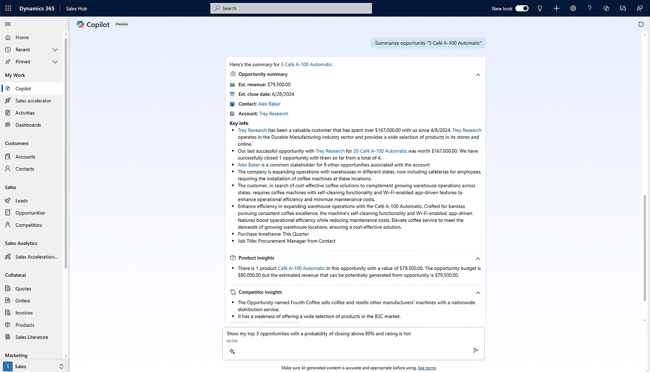 Microsoft Dynamics 365 CRM for logistics.