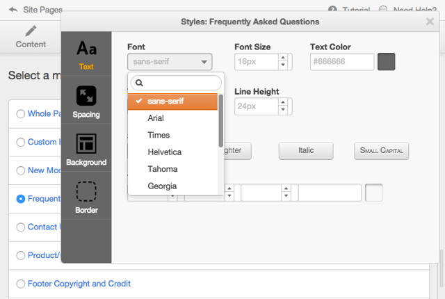 Module-Styling-Options