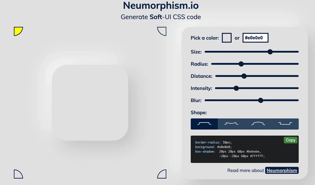 Neumorphism is worth to put your design at the forefront of modern trends