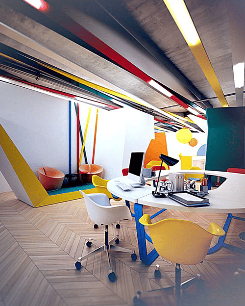 Oficinas creativas del mundo - uso del color