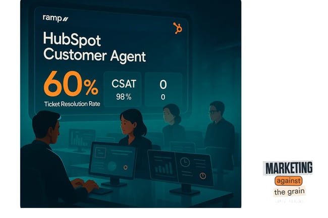 One-of-one ChatGPT-gerenated ad for HubSpot and ramp