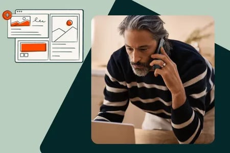 man looking at best blogging platforms 