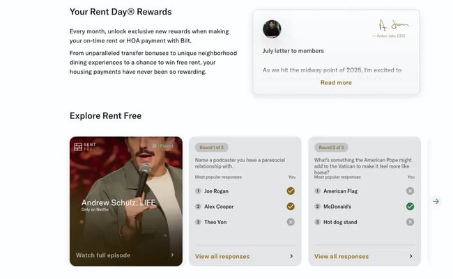 customer loyalty program, bilt